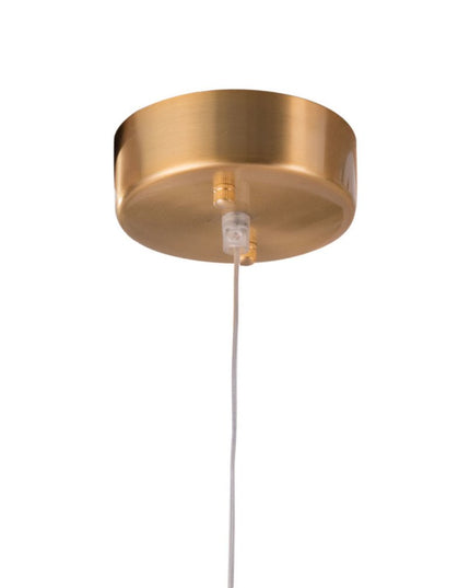 Gold And White Kitchen Island Metal LED Chandelier