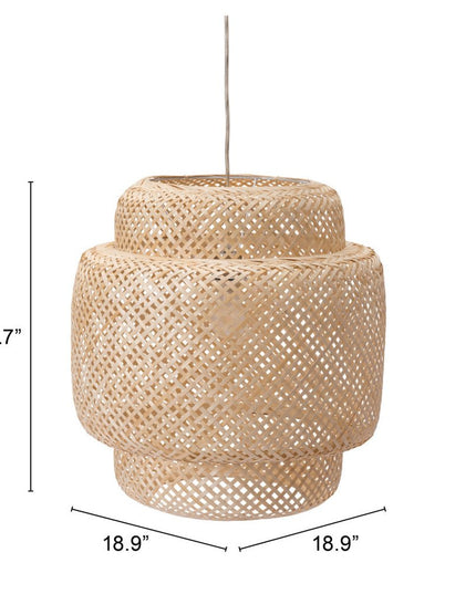 Natural Boho Weave Ceiling Lamp