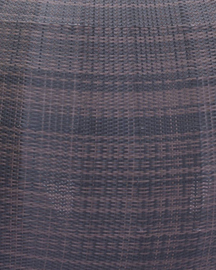 Teardrop Shaped Brown and Beige Daybed