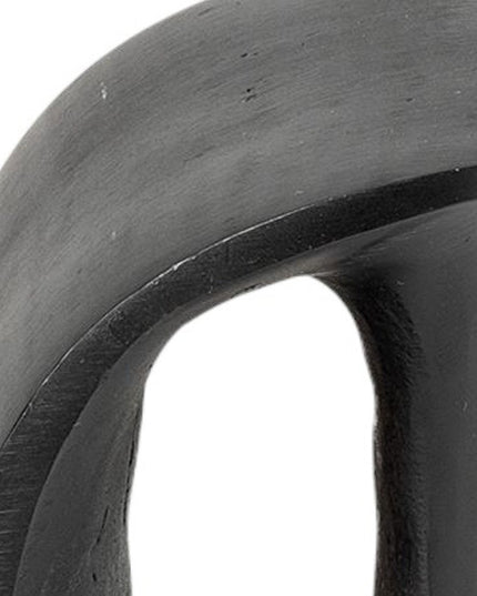 Set of Two 6" Black Metal Decorative Bookends