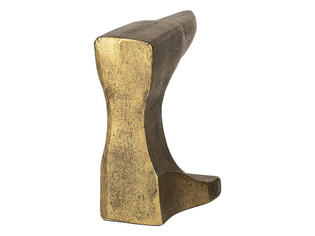 Set of Two 6" Gold Metal Decorative Bookends