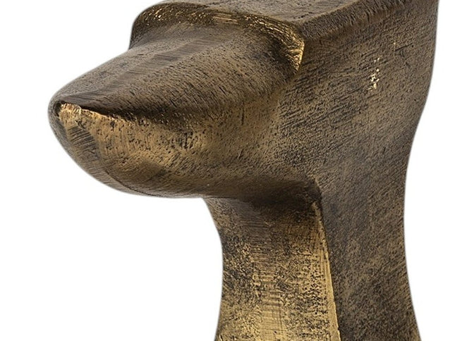 Set of Two 6" Gold Metal Decorative Bookends