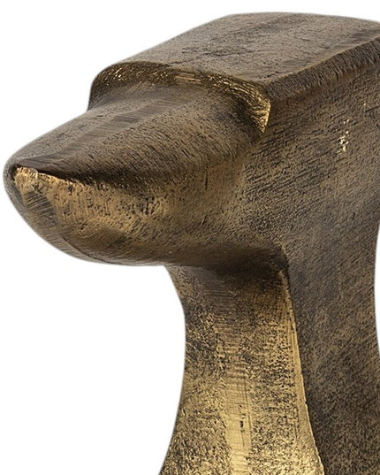 Set of Two 6" Gold Metal Decorative Bookends