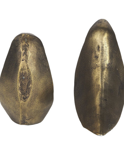 Set of Two 3" Gold Metal Bird Decorative Bookends