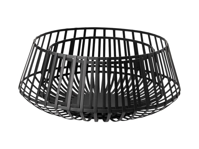 Set of Two Black Metal Decorative Bowl