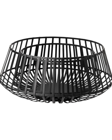 Set of Two Black Metal Decorative Bowl