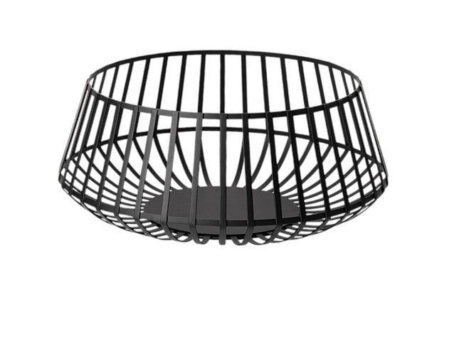 Set of Two Black Metal Decorative Bowl