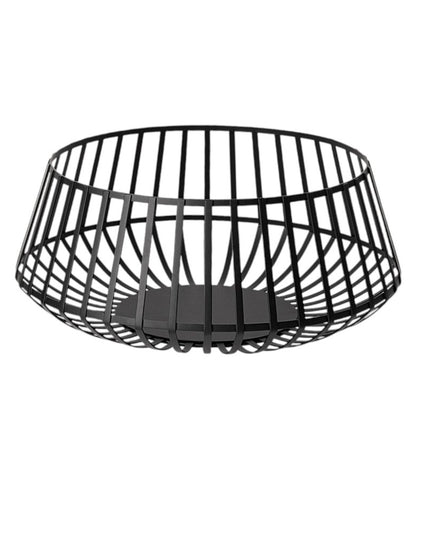 Set of Two Black Metal Decorative Bowl