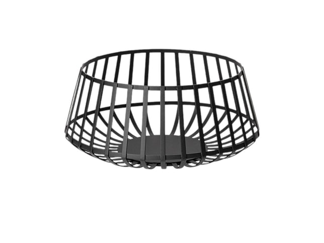 Set of Two Black Metal Decorative Bowl