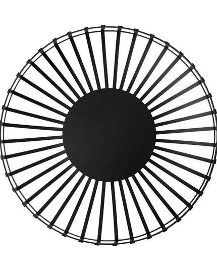 Set of Two Black Metal Decorative Bowl