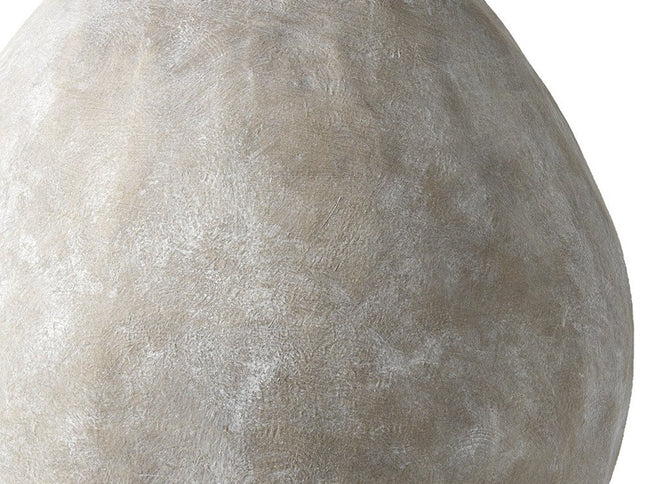 28" Tan Cylinder Ceramic Floor Vase