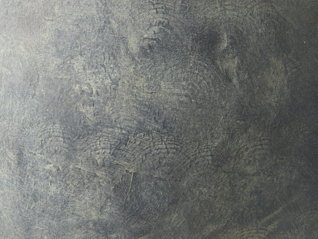 23" Gray Oval Distressed Ceramic Floor Vase