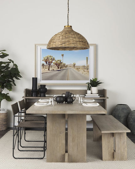 23" Gray Oval Distressed Ceramic Floor Vase