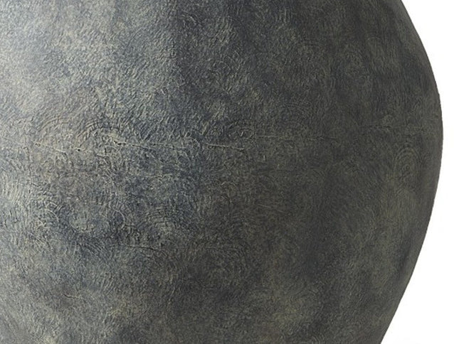 28" Gray Cylinder Ceramic Floor Vase