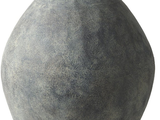 28" Gray Cylinder Ceramic Floor Vase