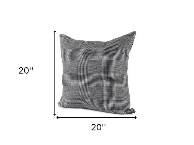 White And Black Pattern Throw Pillow Cover