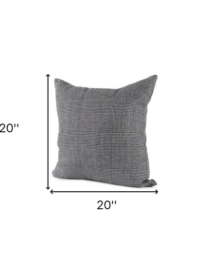 White And Black Pattern Throw Pillow Cover