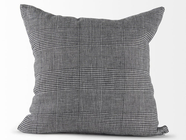 White And Black Pattern Throw Pillow Cover