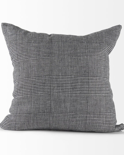 White And Black Pattern Throw Pillow Cover