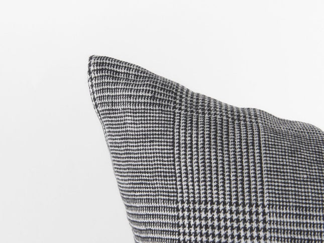 White And Black Pattern Throw Pillow Cover