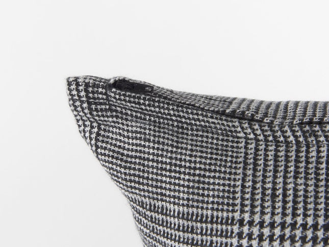 White And Black Pattern Throw Pillow Cover