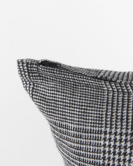 White And Black Pattern Throw Pillow Cover