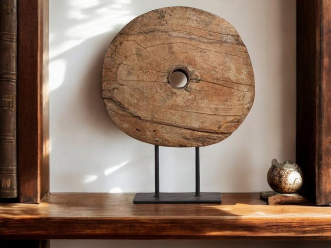 26" Brown Tabletop Sculpture