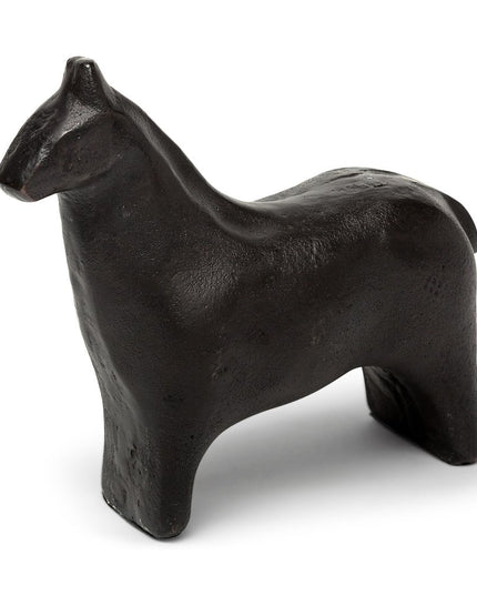 6" Gold Metal Horse Tabletop Sculpture