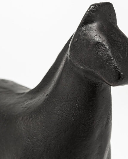 6" Gold Metal Horse Tabletop Sculpture