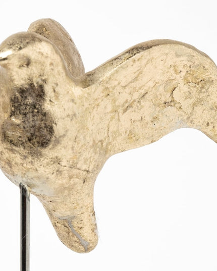 Set Of Three Gold Bird Sculptures