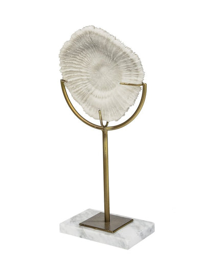 White And Gold Coastal Sculpture