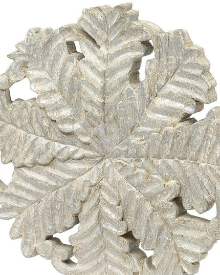 Petite Wood And Metal Floral Decor Piece