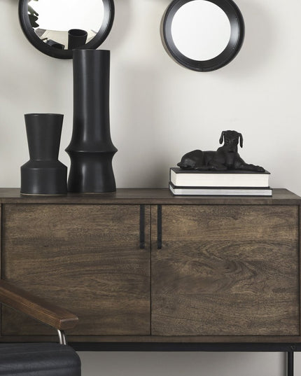 Black Metal Labrador Dog Sculpture