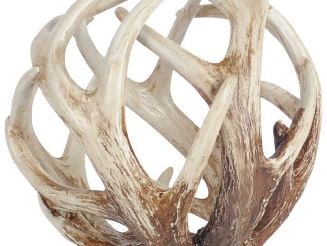 White Resin Antler Shaped Sculpture
