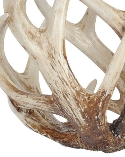 White Resin Antler Shaped Sculpture