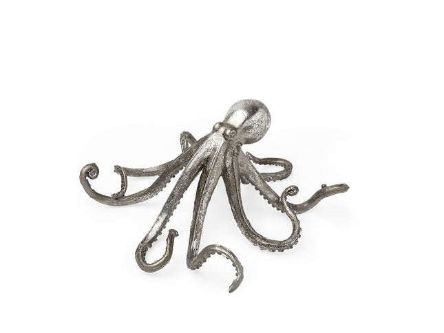 Petite Silver Resin Octopus Sculpture