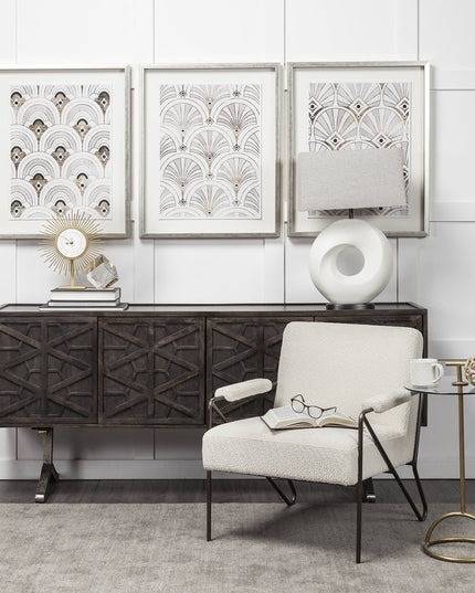 6" Optical Glass Cube And Gold Sculpture