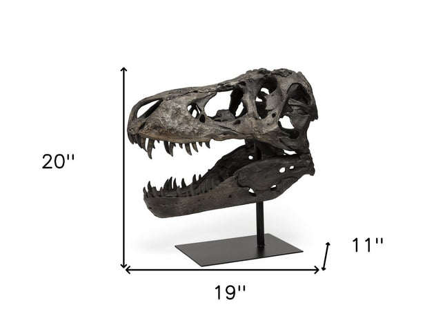 Authentic Replica T Rex Skull Sculpture