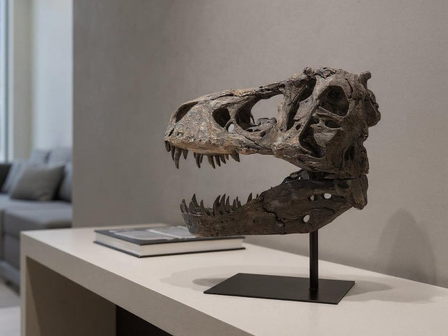 Authentic Replica T Rex Skull Sculpture