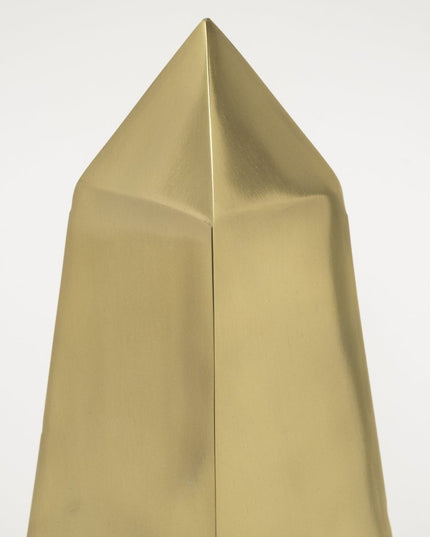 Set of Two 11" Gold Metal Tabletop Sculpture