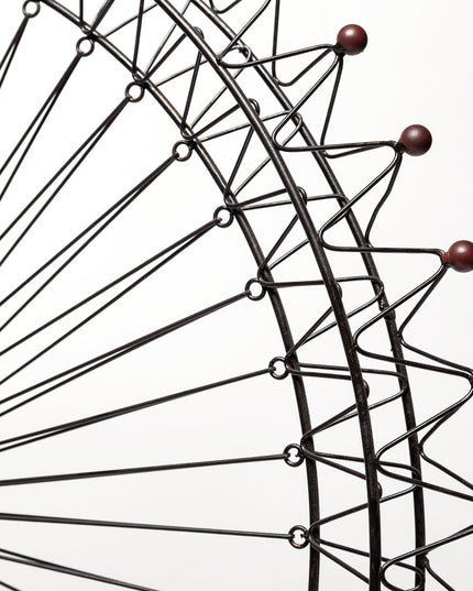 Metal And Wood London Eye Moveable Sculpture