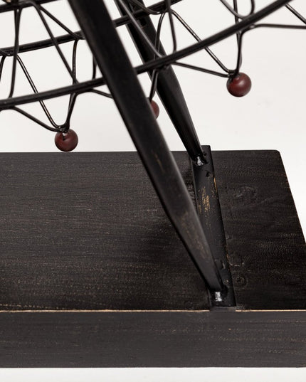 Metal And Wood London Eye Moveable Sculpture