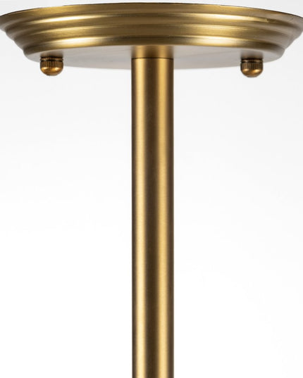 Gold Metal Eighteen Bulb Hanging Chandelier