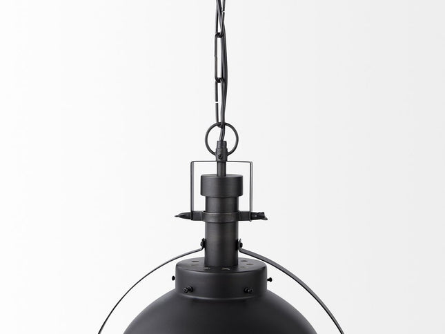 Black Metal Sphere Pendant Hanging Light