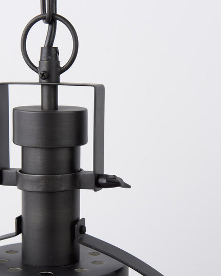 Black Metal Sphere Pendant Hanging Light