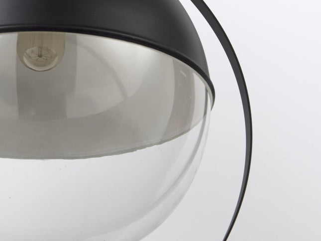 Black Metal Sphere Pendant Hanging Light