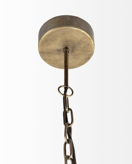 Black Metal Geometric Globe Hanging Light