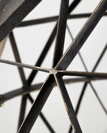 Black Metal Geometric Globe Hanging Light