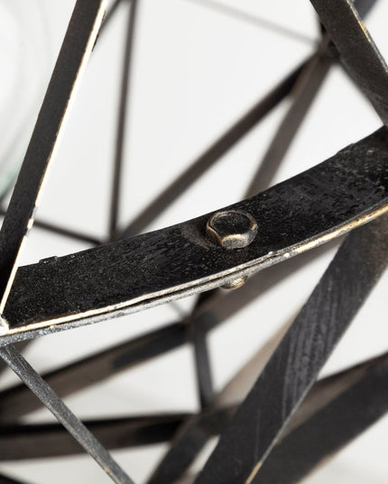 Black Metal Geometric Globe Hanging Light