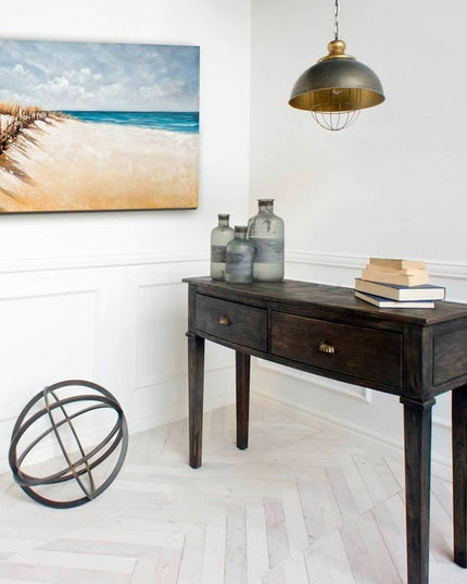 Rustic Gold Ton Metal Dome Hanging Light